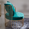 Nordic wrought iron armchair home living room bedroom leisure single sofa